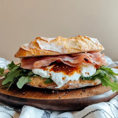 Prosciutto and Cheese Sandwich with Chili Fig Jam
