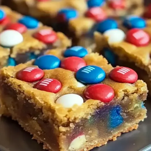 4th of July Cake-Mix Cookie Bars