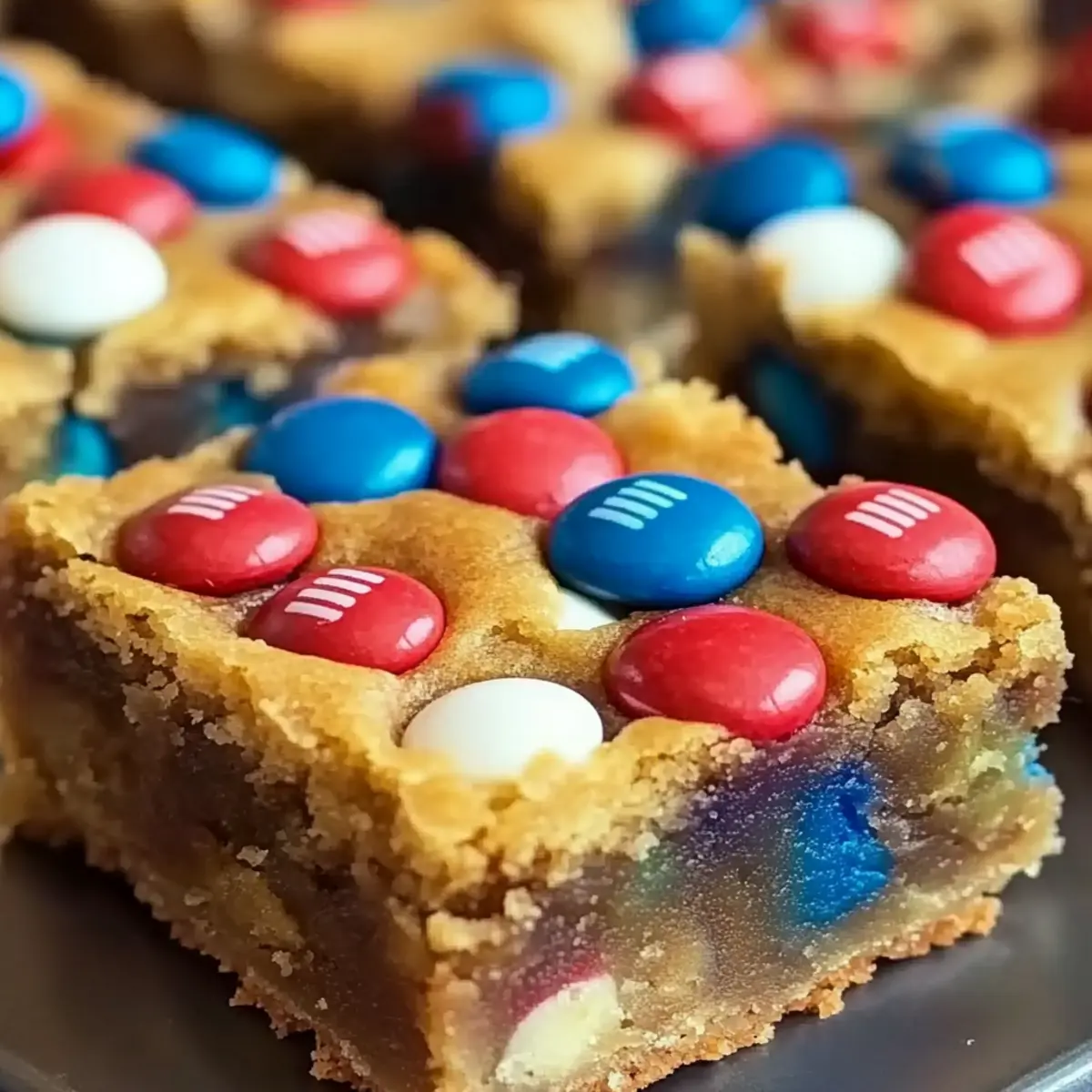 4th of July Cake-Mix Cookie Bars