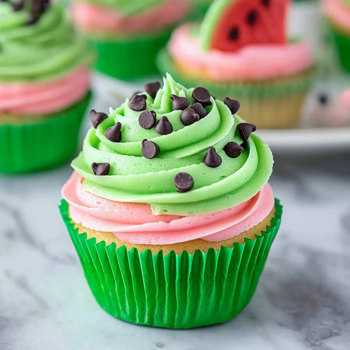 Watermelon Cupcakes