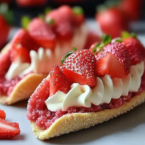 Strawberry Cookie Boats