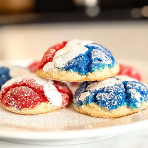 4th of July Crinkle Cookies